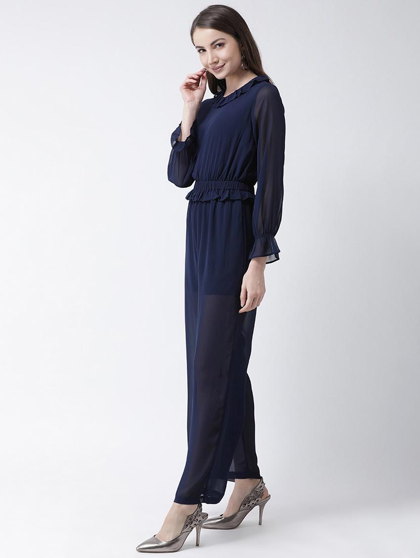 frill detail full leg jumpsuit - 16964230 - Zoom Image - 2