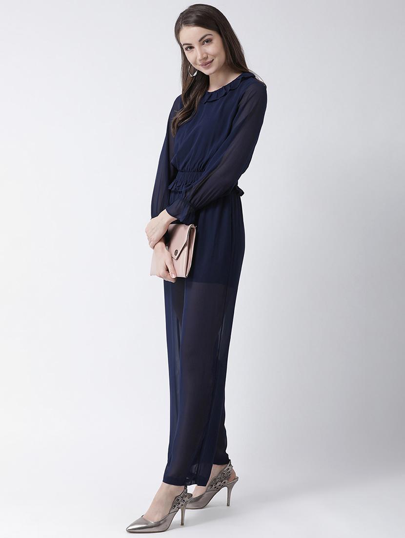 frill detail full leg jumpsuit - 16964230 - Zoom Image - 4