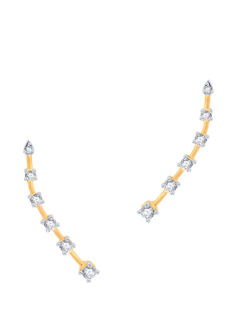 gold brass earcuff earring - 16964272 - Standard Image - 1