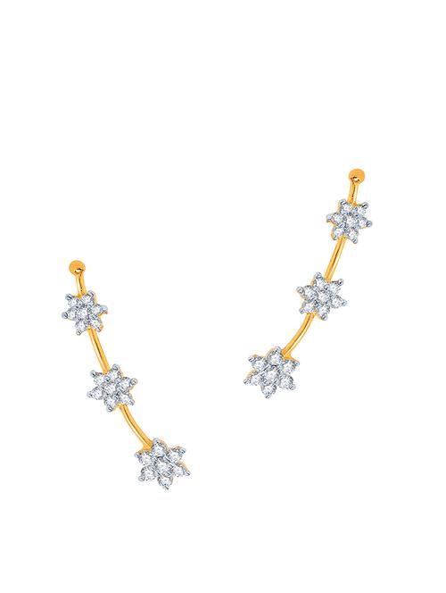 gold brass earcuff earring - 16964274 - Standard Image - 1