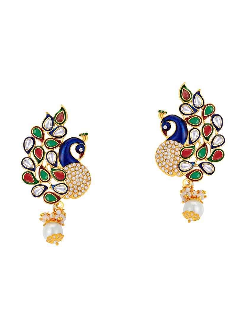 multi colored brass other earring - 16964285 - Zoom Image - 1