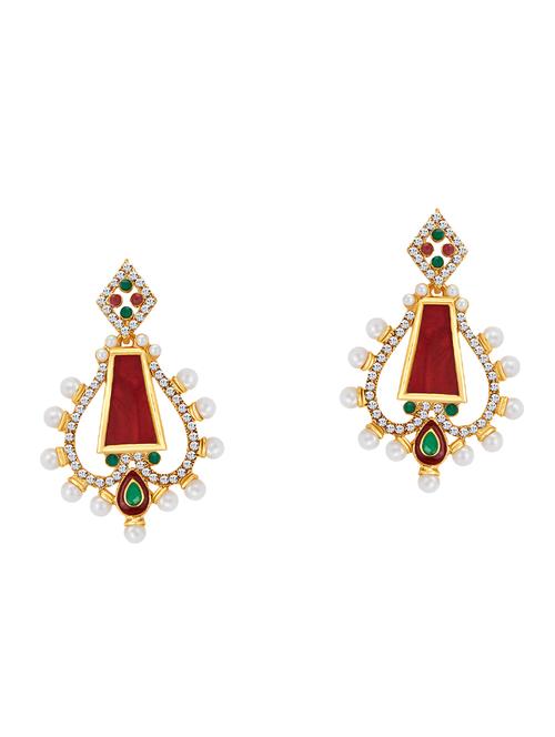 multi colored brass other earring - 16964293 - Standard Image - 1