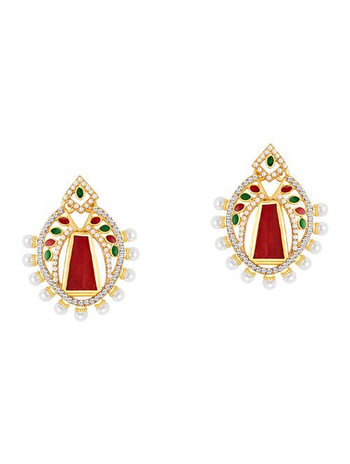 multi colored brass other earring - 16964297 - Standard Image - 1
