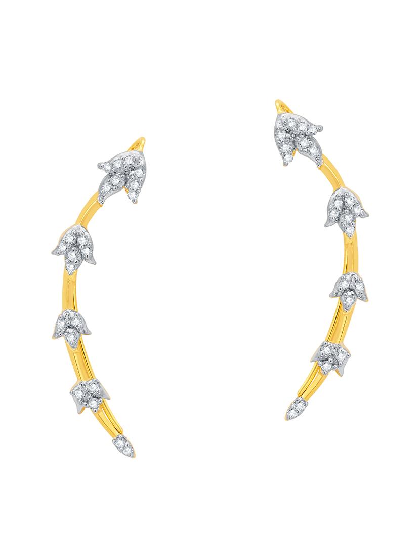 gold brass earcuff earring - 16964303 - Zoom Image - 1