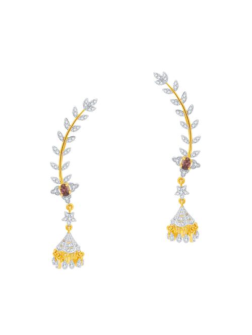 gold brass earcuff earring - 16964304 - Standard Image - 1