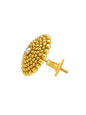 gold brass studs earring - 16964359 - Standard Image - 2