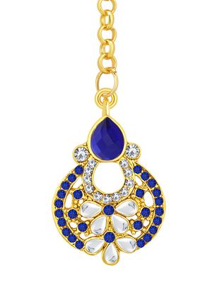 blue brass drop earring - 16964379 - Standard Image - 2