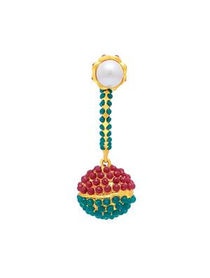 multi colored brass chandellier earring - 16964409 - Standard Image - 2