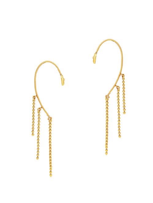 gold brass earcuff earring - 16964432 - Standard Image - 1