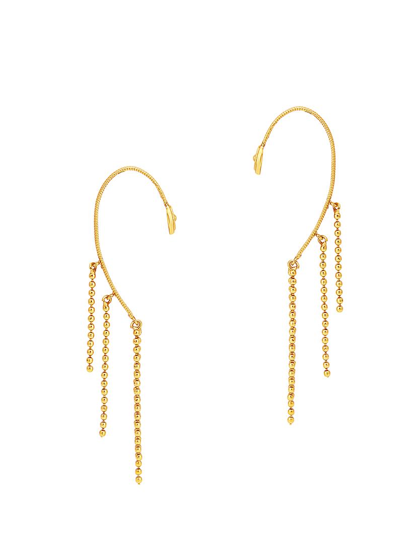 gold brass earcuff earring - 16964432 - Zoom Image - 1