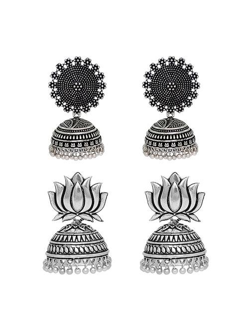 silver brass combo's. earring - 16964446 - Standard Image - 1