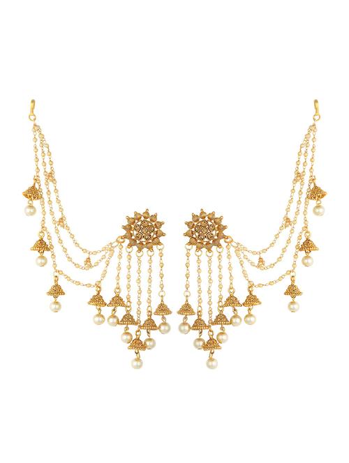 gold brass earcuff earring - 16964492 - Very Small Image - 1