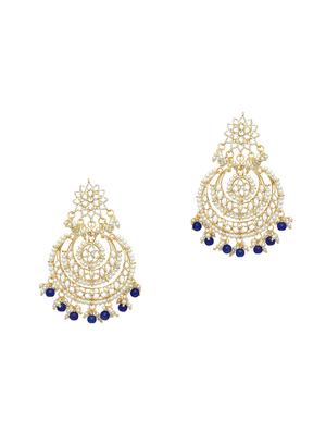 white brass chandballi earring - 16964506 - Standard Image - 2
