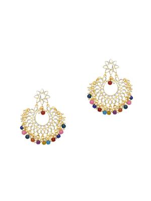 red brass chandballi earring - 16964510 - Standard Image - 2