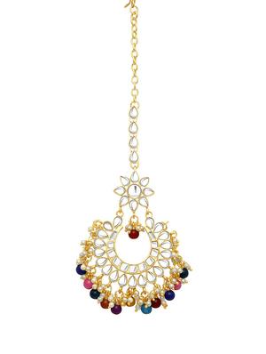 red brass chandballi earring - 16964510 - Standard Image - 3