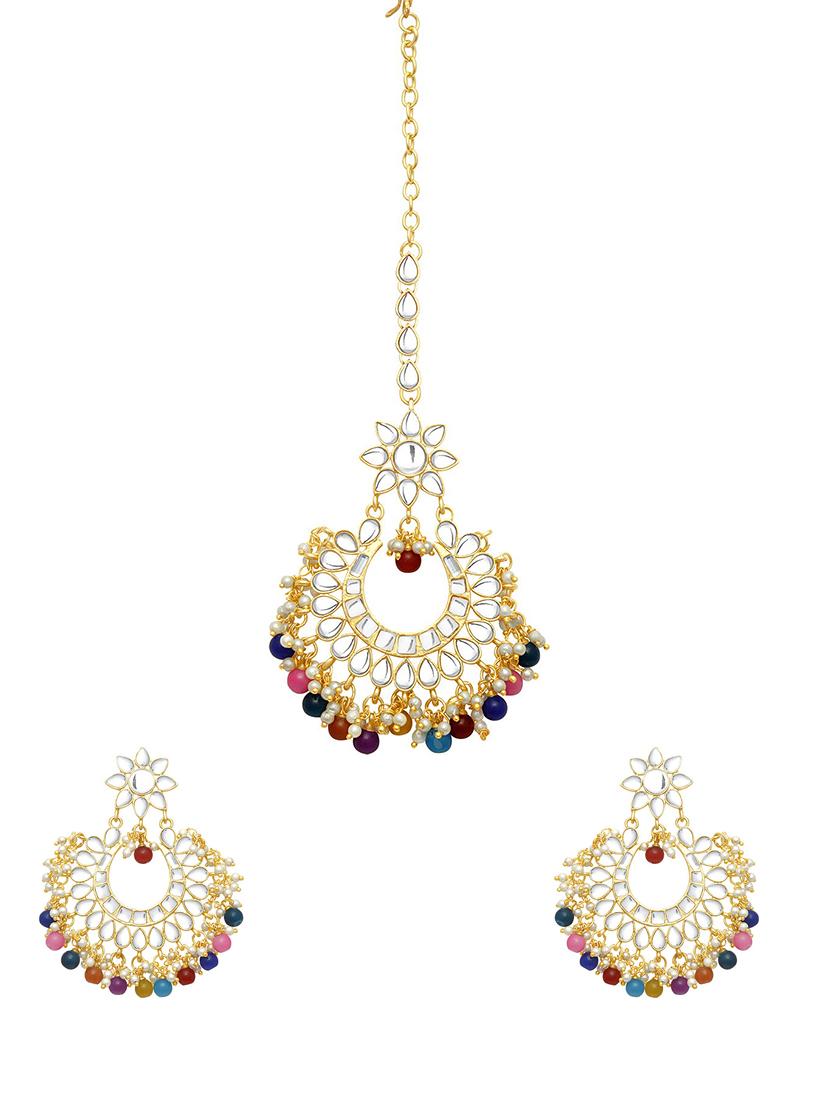red brass chandballi earring - 16964510 - Zoom Image - 1