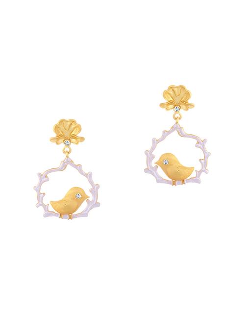 gold brass chandellier earring - 16964529 - Standard Image - 1