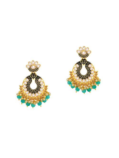 multi colored brass chandellier earring - 16964749 - Standard Image - 1
