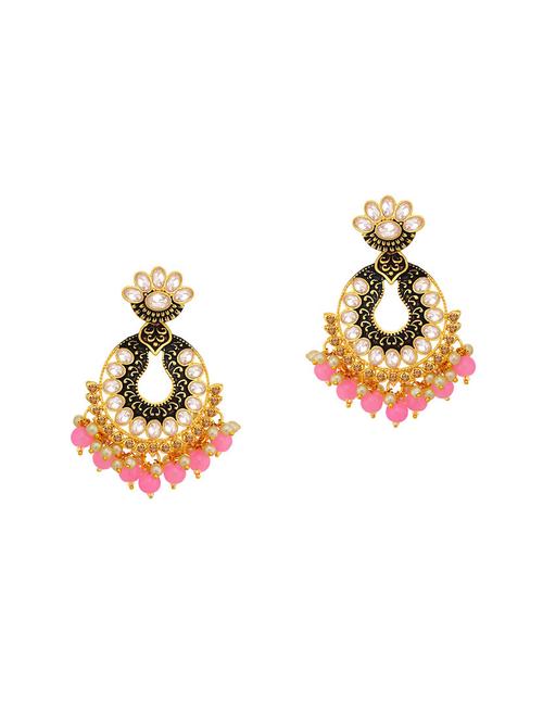 multi colored brass chandellier earring - 16964751 - Standard Image - 1