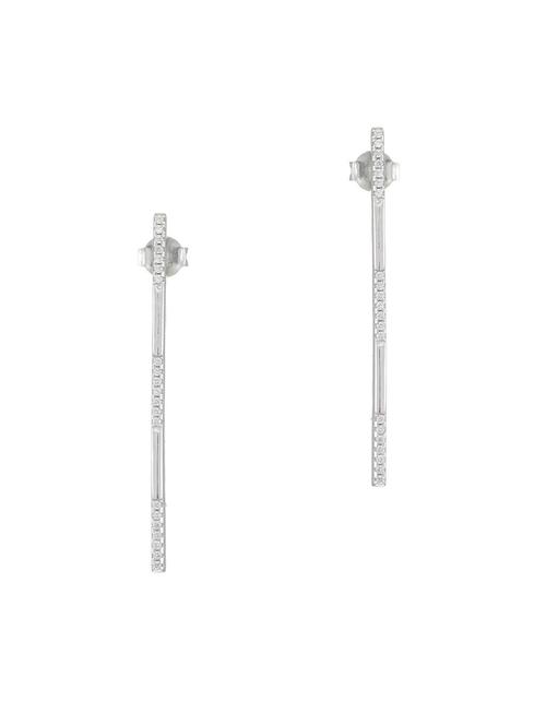 silver brass studs earring - 16964827 - Standard Image - 1