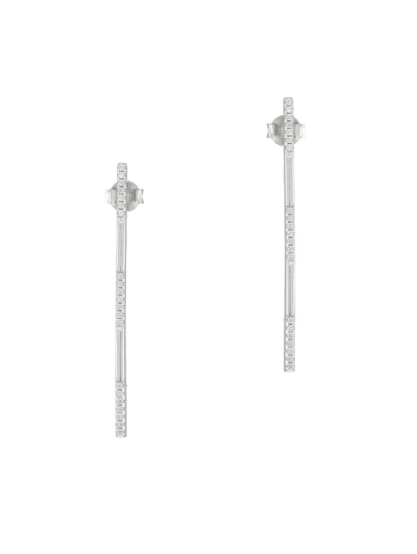 silver brass studs earring - 16964827 - Zoom Image - 1