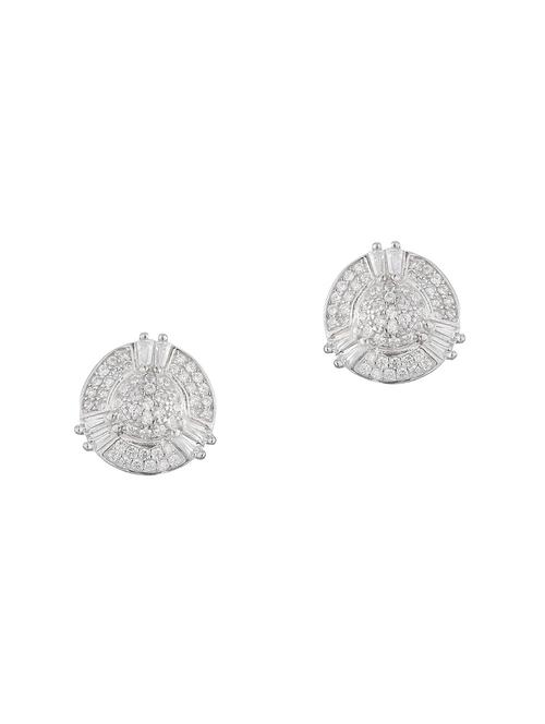 silver brass studs earring - 16964835 - Standard Image - 1