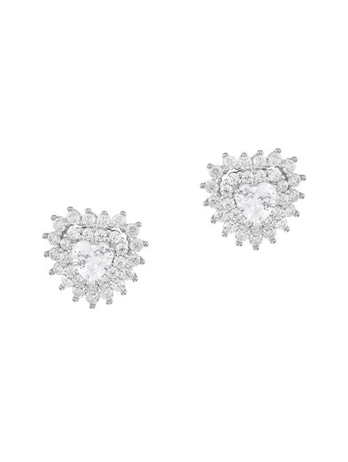 silver brass studs earring - 16964836 - Standard Image - 1