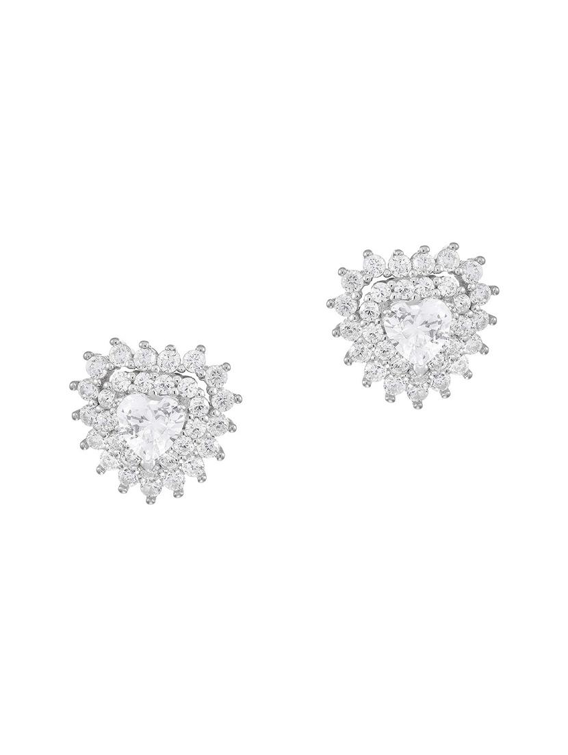 silver brass studs earring - 16964836 - Zoom Image - 1