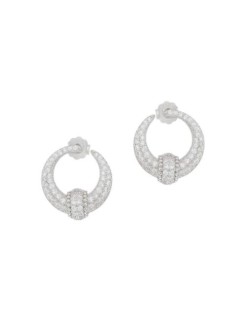 silver brass studs earring - 16964838 - Standard Image - 1