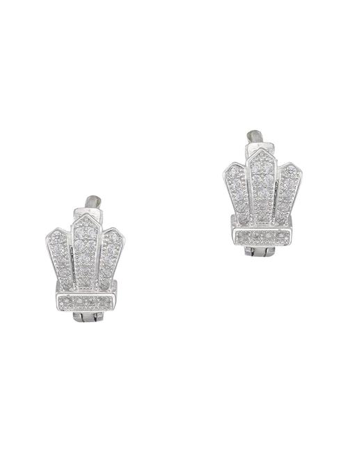 silver brass studs earring - 16964844 - Standard Image - 1