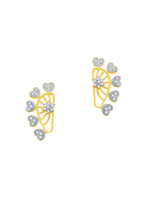 gold brass earcuff earring - 16964860 - Standard Image - 1
