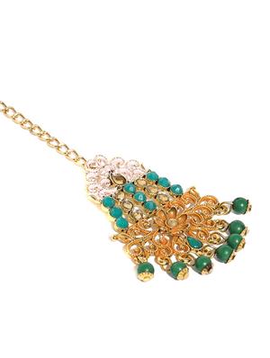 blue brass chandellier earring - 16965045 - Standard Image - 2