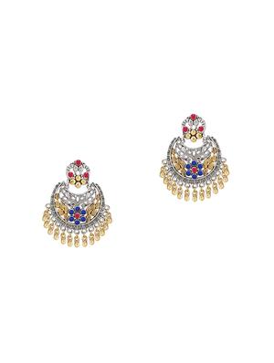 pink brass chandballi earring - 16965118 - Standard Image - 2