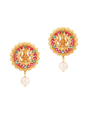 multi colored brass drop earring - 16965124 - Standard Image - 2