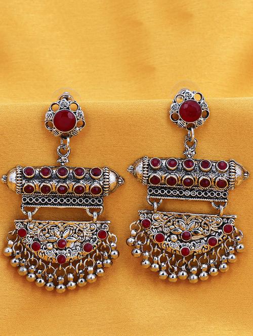 red brass drop earring - 16965125 - Standard Image - 1