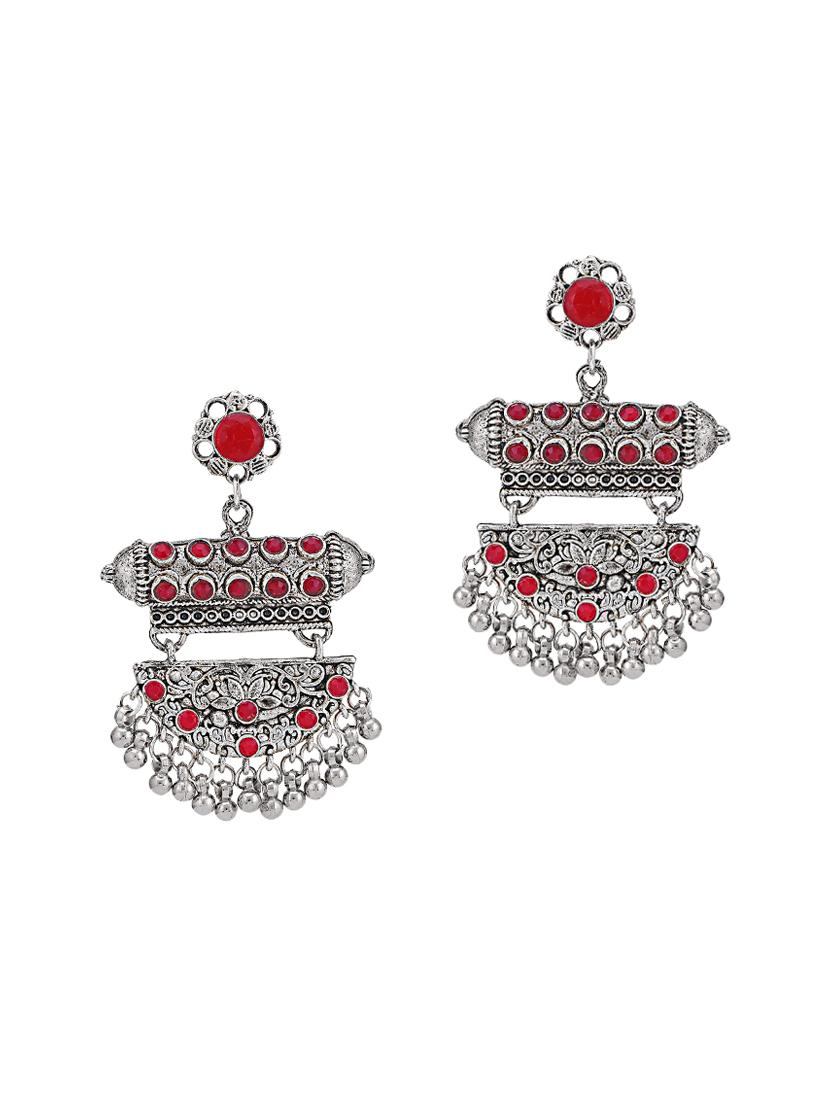 red brass drop earring - 16965125 - Zoom Image - 2