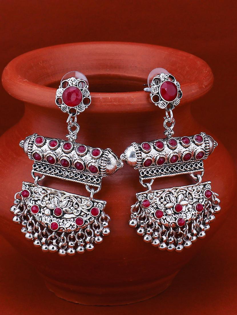 red brass drop earring - 16965125 - Zoom Image - 3