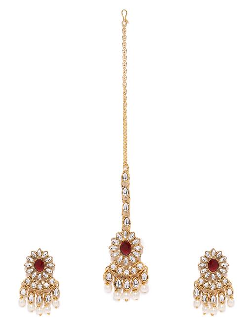 red brass drop earring - 16965154 - Standard Image - 1
