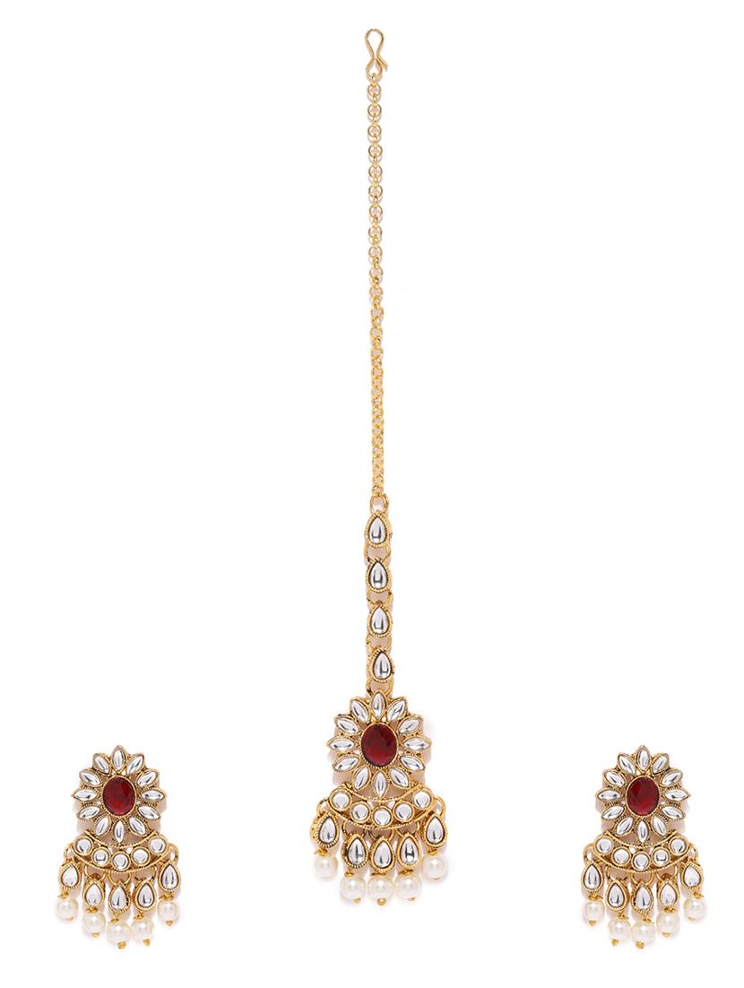 red brass drop earring - 16965154 - Zoom Image - 1