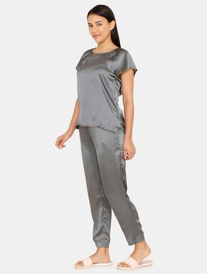 round neck tee with pajama set - 16965229 - Standard Image - 2