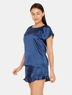 round neck top with shorts - 16965230 - Standard Image - 2