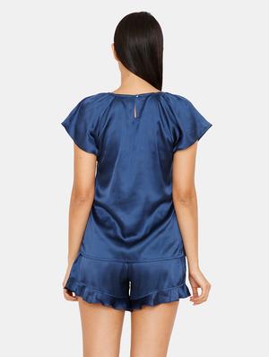 round neck top with shorts - 16965230 - Standard Image - 3
