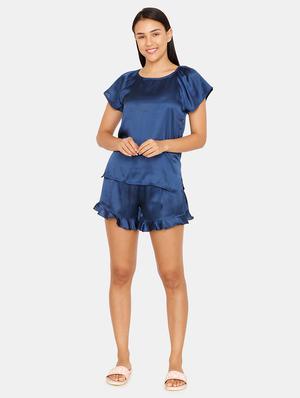 round neck top with shorts - 16965230 - Standard Image - 4