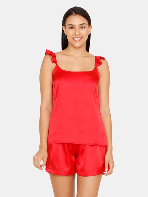 square neck top with shorts set - 16965232 - Standard Image - 1