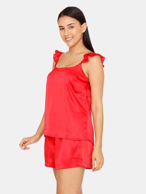 square neck top with shorts set - 16965232 - Standard Image - 2