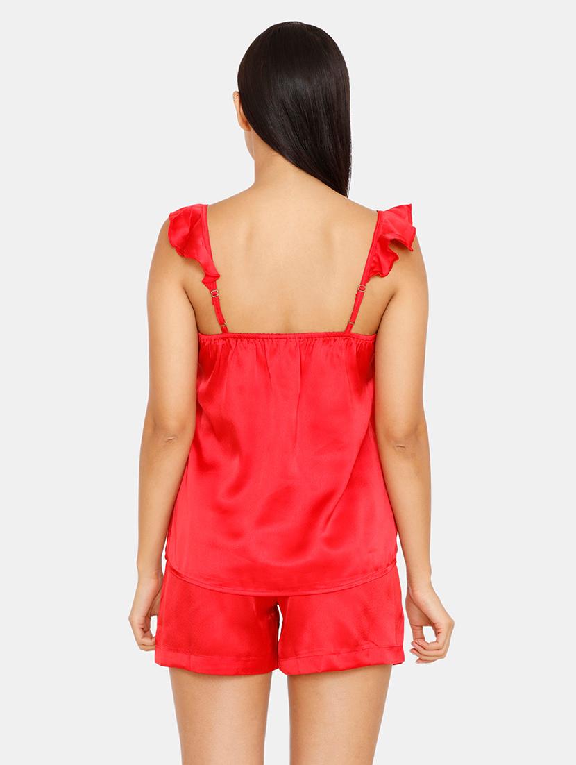 square neck top with shorts set - 16965232 - Zoom Image - 3