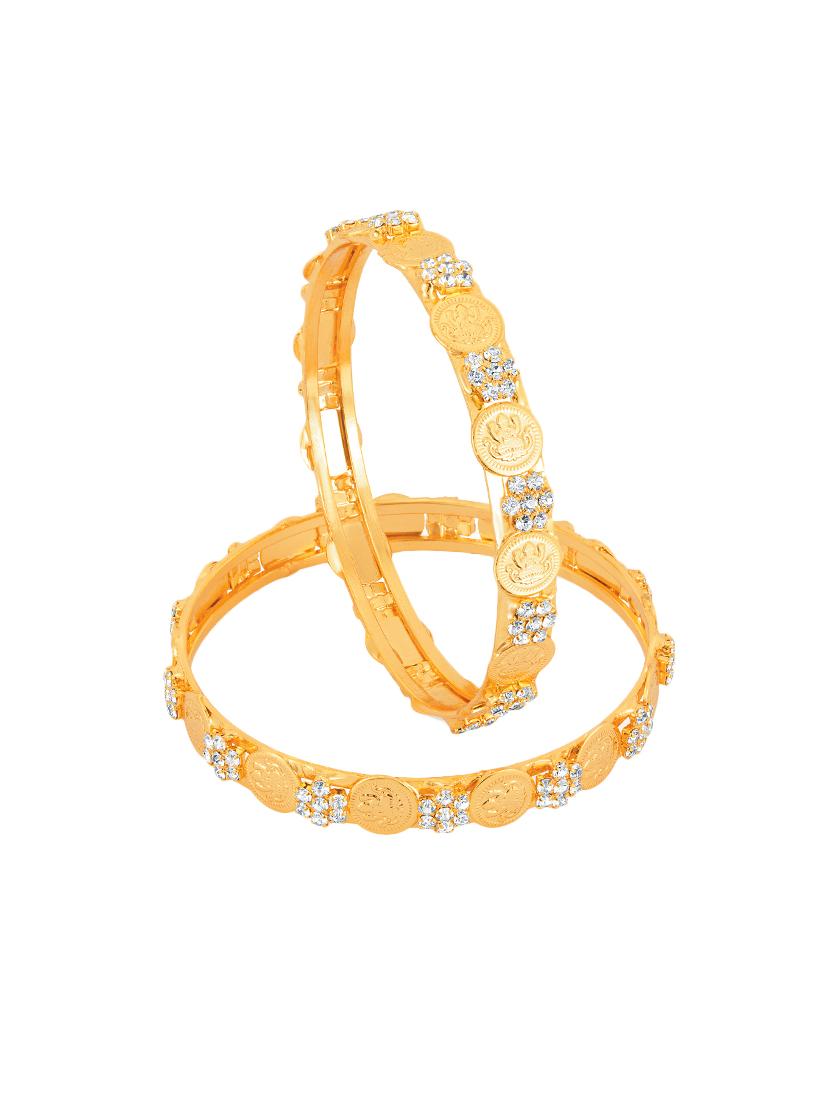 gold tone brass bangle - 16965359 - Zoom Image - 1