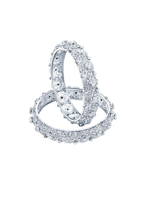 silver tone brass bangle - 16965362 - Standard Image - 1