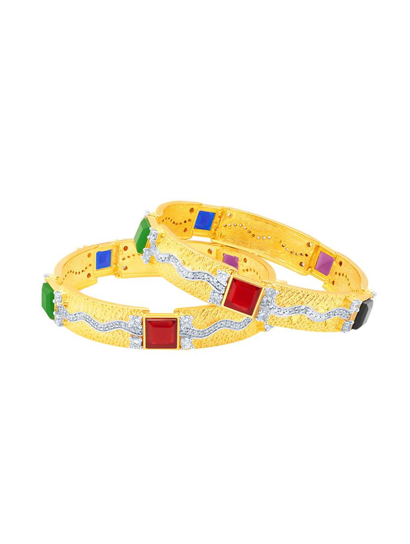 gold tone brass bangle - 16965380 - Zoom Image - 1