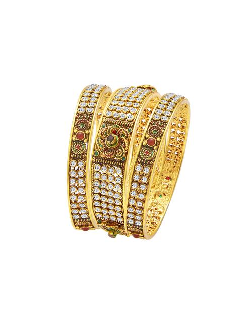 gold tone brass bangle - 16965385 - Standard Image - 1